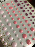 FLIRTY FLAMINGO GLOSS STYLE Enamel Dot Embellishments