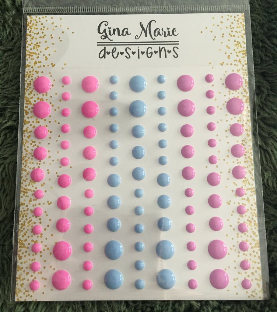 Cotton Candy Gloss Style Enamel Dots Gina Marie Designs Scrapbook