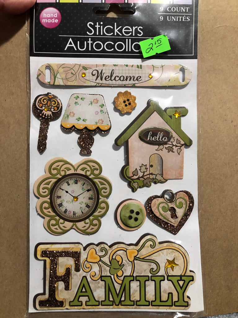 FAMILY 3D STICKERS – Scrapbook Outlet - Gina Marie Designs