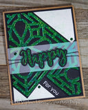 STAINED GLASS 4x4 BLOCK DIE - GINA MARIE DESIGNS
