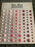 FLIRTY FLAMINGO GLOSS STYLE Enamel Dot Embellishments