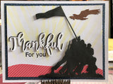 IWO JIMA MILITARY DIE - Gina Marie Designs