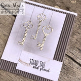 3 ANTIQUE KEY DIES - GINA MARIE DESIGNS