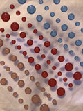 CRISP AUTUMN CLEAR WITH COLOR ENAMEL DOTS - Gina Marie Designs