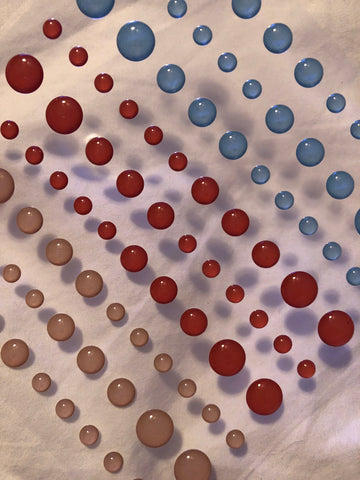 CRISP AUTUMN CLEAR WITH COLOR ENAMEL DOTS - Gina Marie Designs
