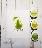 LAYERED PEAR STAMP SET - Gina Marie Designs