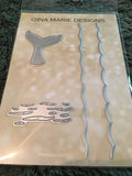 WHALE TAIL AND OCEAN WAVES Dies - Gina Marie Designs