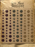 FALL FOLIAGE CLEAR WITH COLOR ENAMEL DOTS - Gina Marie Designs