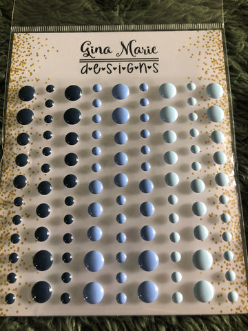 BLUEBERRIES GLOSS STYLE ENAMEL DOTS - Gina Marie Designs