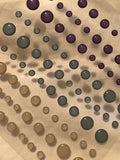 FALL FOLIAGE CLEAR WITH COLOR ENAMEL DOTS - Gina Marie Designs