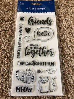 YOU’RE THE CATS MEOW - LOVE NICOLE CLEAR CLING STAMPS