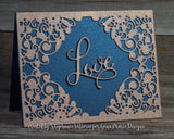 FLOURISH OPEN CENTER BKGD DIE - Gina Marie Designs
