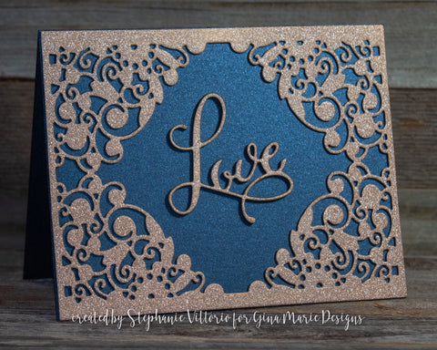 FLOURISH OPEN CENTER BKGD DIE - Gina Marie Designs