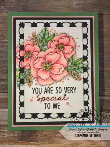 FLOWER CHAIN RECTANGLE DIE SET - GINA MARIE DESIGNS