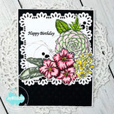 FEATHERED LACE SQUARE DIES - Gina Marie Designs