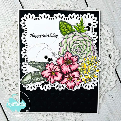 FEATHERED LACE SQUARE DIES - Gina Marie Designs