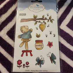 HONEY BEAR CLEAR STAMPS ELIZABETH CRAFT DESIGNS