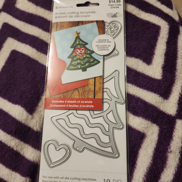 MOMENTA CUTTING DIES SHAKER TREE TEMPLATE