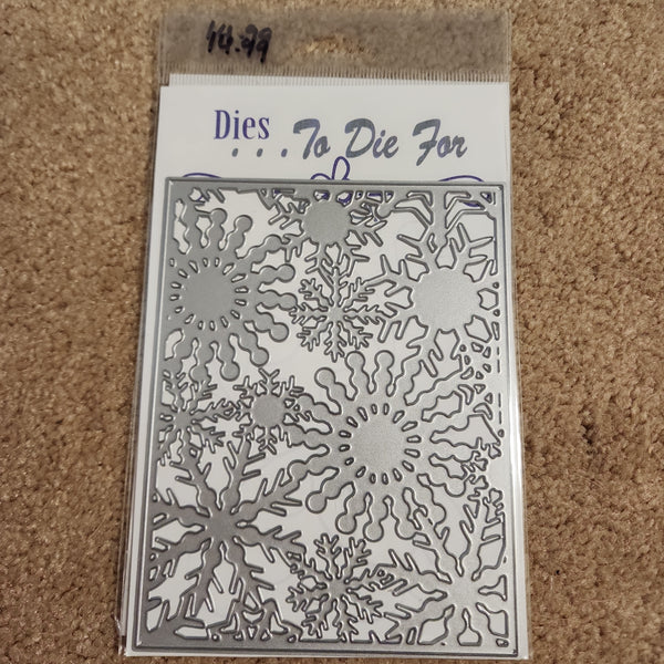 SNOWFLAKE BKGD PLATE DIES - DIES TO DIE FOR