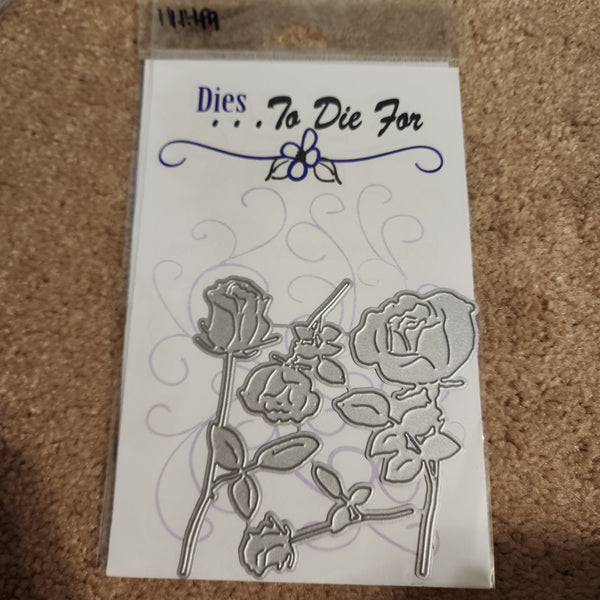 LONG STEM ROSE SET DIES - DIES TO DIE FOR