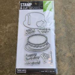 BIRTHDAY CAKE - Hero Arts Stamp and Cut Die set