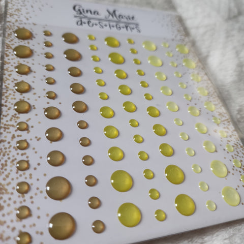 CITRINE JEWEL TONES CLEAR WITH COLOR ENAMEL DOTS - GINA MARIE DESIGNS