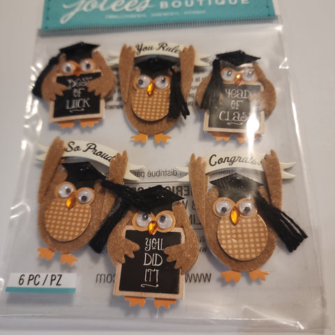 GRADUATION OWL REPEATS - Jolee's Boutique Stickers