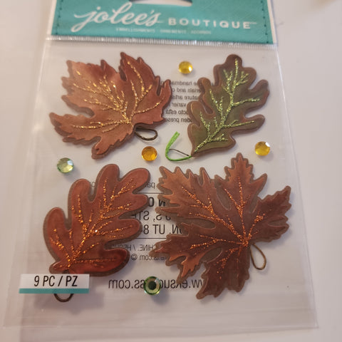 VELLUM LEAVES - JOLEES BOUTIQUE STICKERS