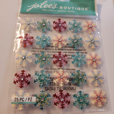 SNOWFLAKE MINI REPEATS - Jolee's Boutique Stickers