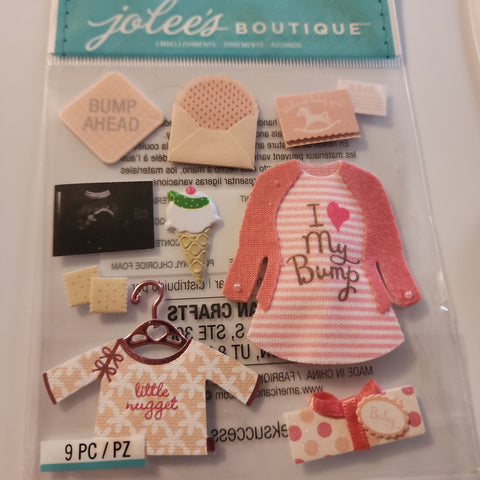 BABY GIRL PREGNANCY - Jolee's Boutique Stickers