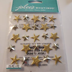 GOLD STARS - Jolee's Boutique Stickers