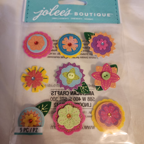 LAYERED MINI FLOWERS - Jolee's Boutique Stickers