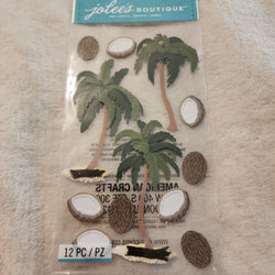 COCONUT PALM TREES - JOLEES BOUTIQUE STICKERS