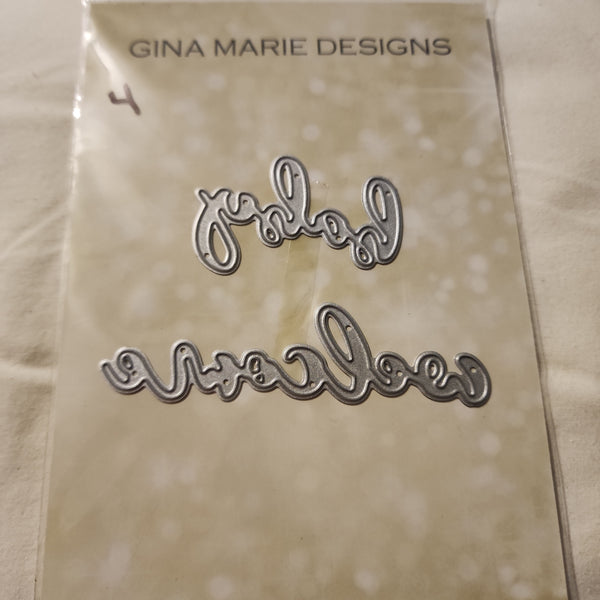 YEAR END SALE - WELCOME BABY - GINA MARIE DESIGN DIES