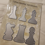 BLOW OUT SALE - CHESS CHECK MATE - GINA MARIE DESIGN DIES