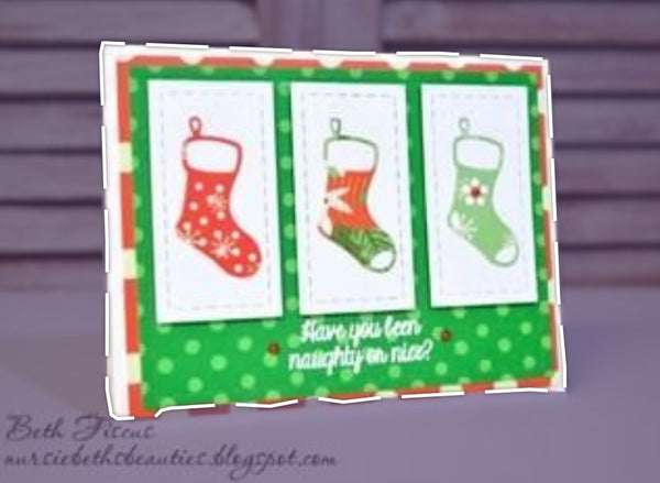 CHRISTMAS STOCKING DIE SET 5 PIECES - GINA MARIE DESIGNS