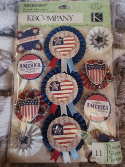 AMERICANA MEDALLIONS STICKERS - K & COMPANY