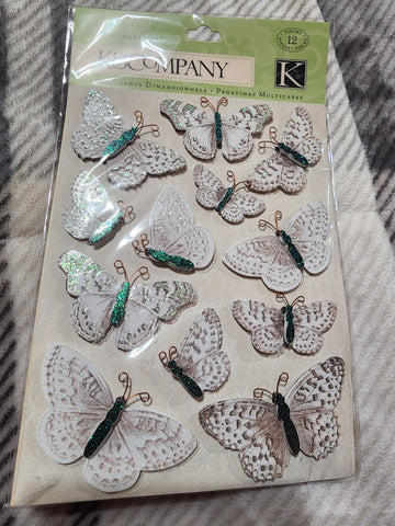 ELEGANCE BUTTERFLY STICKERS - K & COMPANY