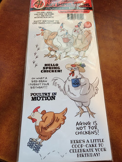 ART IMPRESSIONS CLEAR STAMPS BY BONNIE KREBS - SPRING CHICKEN