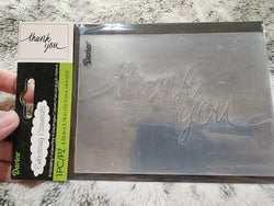 DARICE EMBOSSING FOLDER - THANK YOU