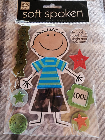 COOL DUDE - me & my big ideas SOFT SPOKEN STICKERS