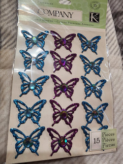 BOTANICAL BUTTERFLY STICKERS - K & COMPANY