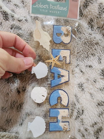 HARD TO FIND Jolee's Boutique Titlewave Stickers - BEACH