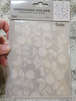 DARICE EMBOSSING FOLDER - CHERRY