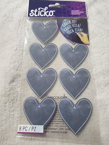 CHALK HEARTS - STICKO STICKERS