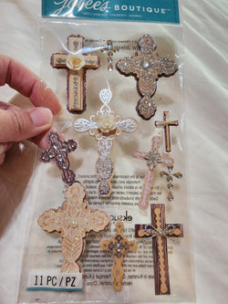 Jolee's Boutique Stickers - INSPIRATIONAL CROSSES