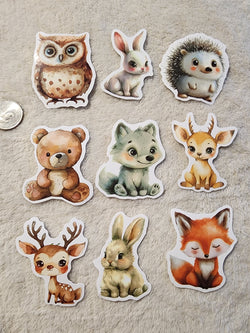 CUTE WOODLAND CREATURES STICKERS