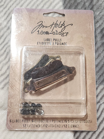 Tim Holtz Idea-ology Label Pulls (6 Pulls + 12 Fasteners)
SKU: TH93015