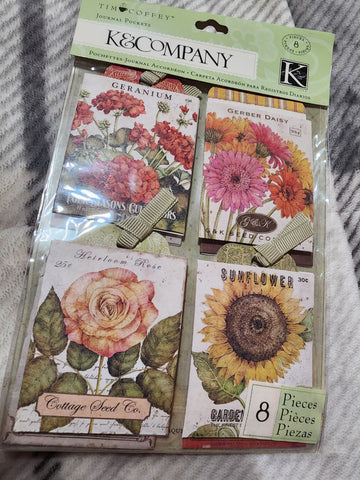 TC COTTAGE GARDEN SEED PACKET JOIRNAL TAGS - K & COMPANY