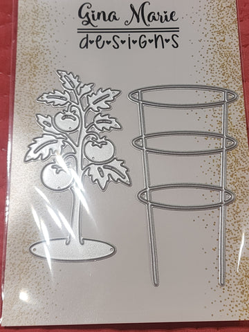TOMATOE PLANT GARDENING DIE SET - Gina Marie Designs